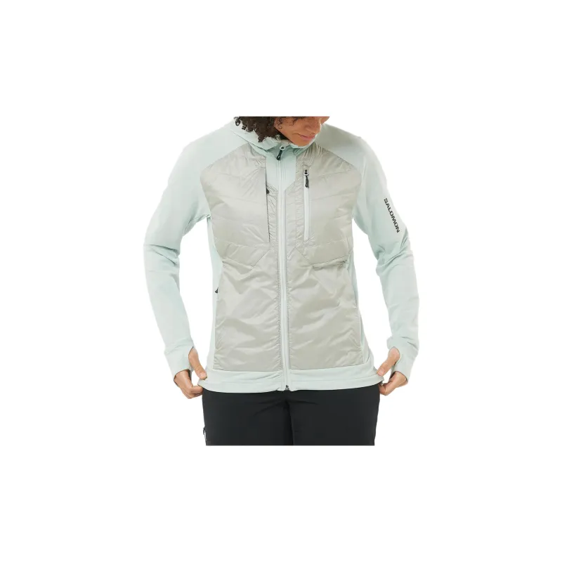 SALOMON ELIXIR HYBRID HD Jacket Women's Mist Blue-1