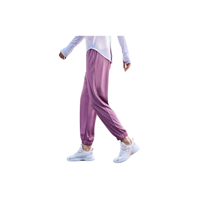 QIAODAN Sports Pants Women's Cherry Grass Purple-6