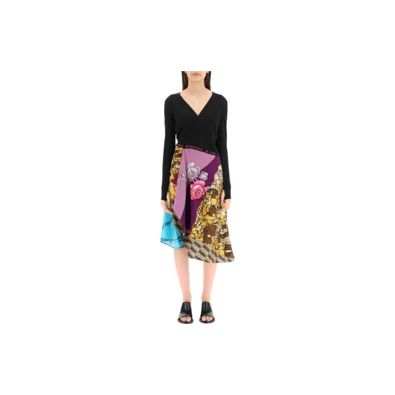 Marine Serre Long-Sleeved Dresses Women's Multicolor-1