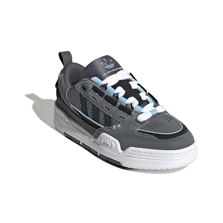 Adidas Originals Adi2000 J Abrasion Resistant Low Top Skateboard Shoes Gray Black Teenagers-2