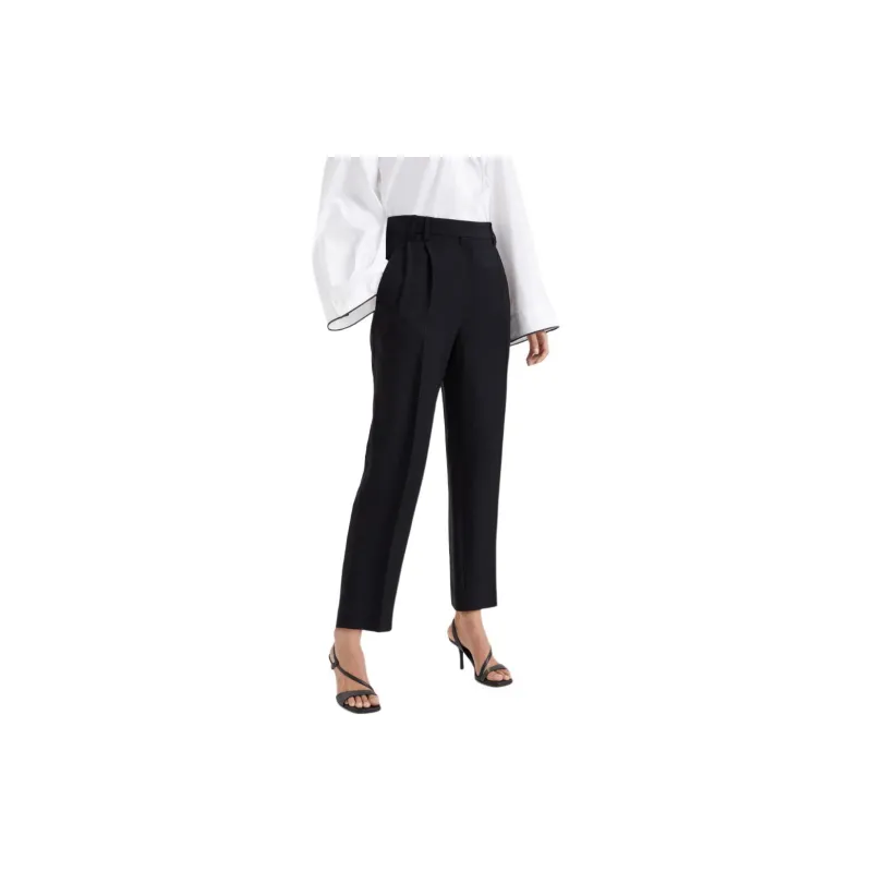 Brunello Cucinelli Straight Leg Pleated Pants-3