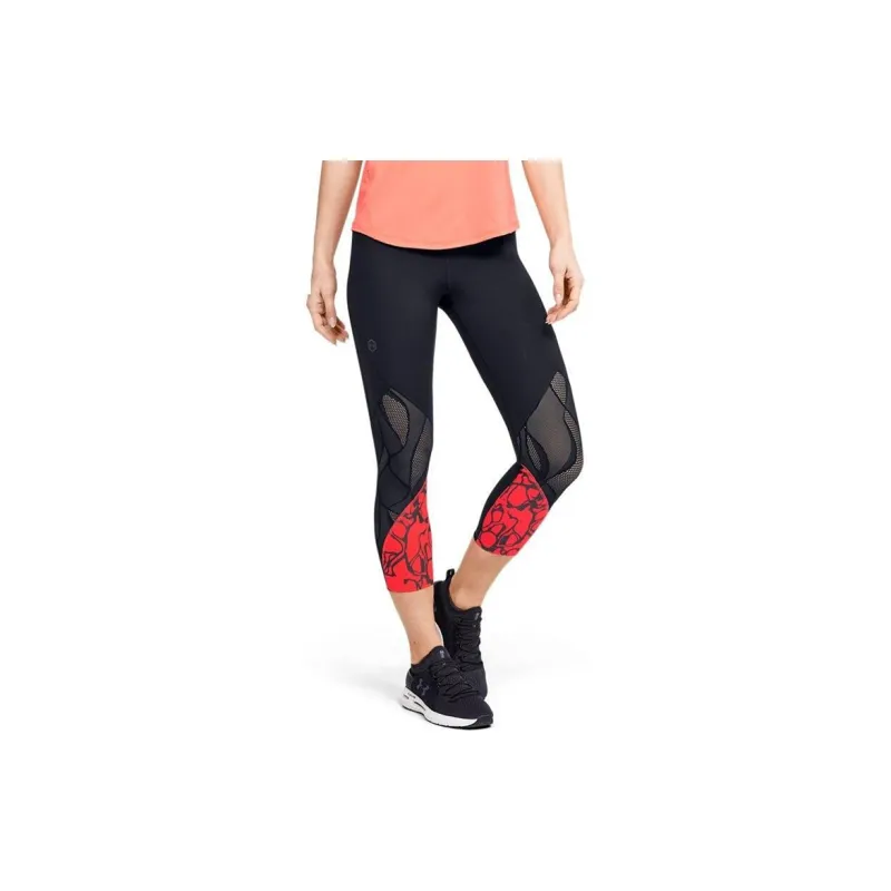 Under Armour Rush Yoga Pants Women's Black Red-3