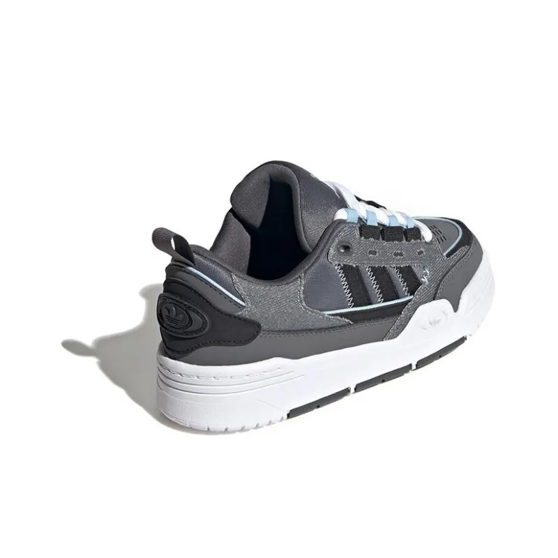 Adidas Originals Adi2000 J Abrasion Resistant Low Top Skateboard Shoes Gray Black Teenagers-3