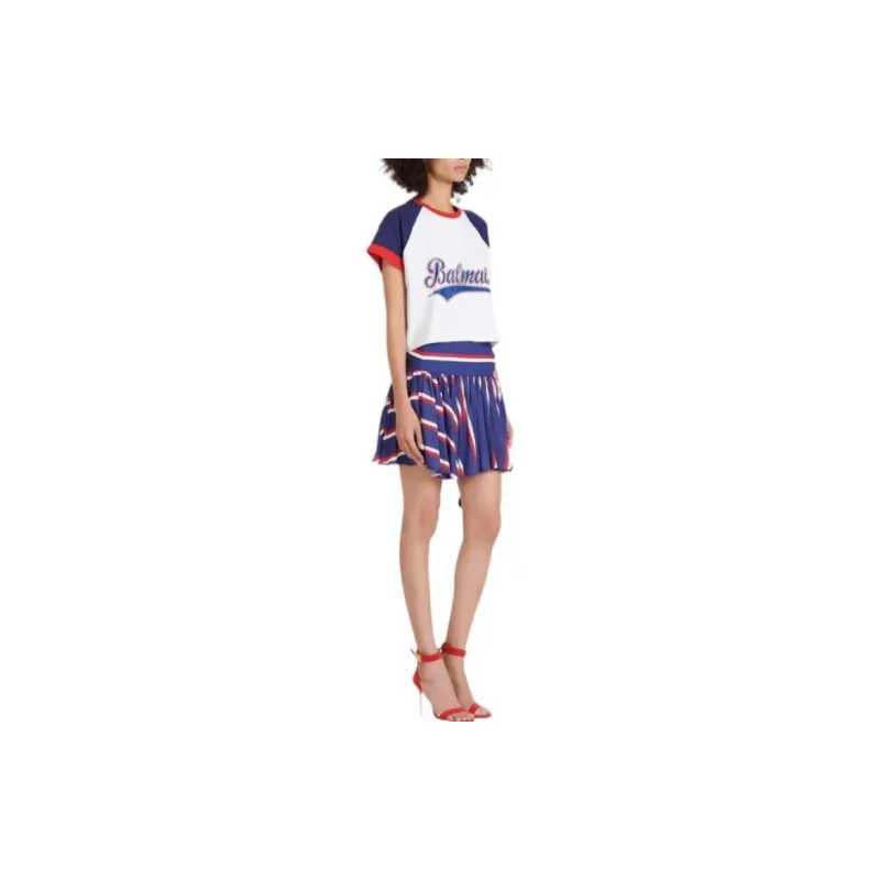 BALMAIN Crop Tops Women's White-3