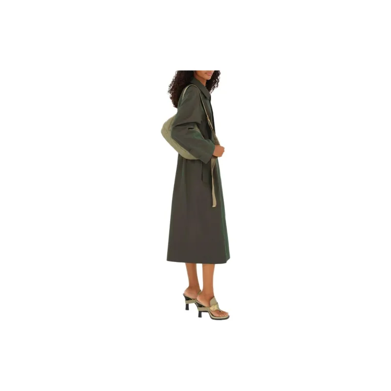 Burberry Coats Women's Imitation Vintage Green-4