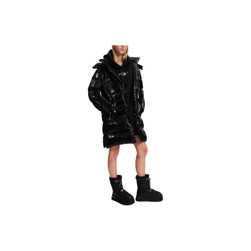 KARL LAGERFELD / Karl Lagerfeld Jeans Long Belted Puffer Coat-4