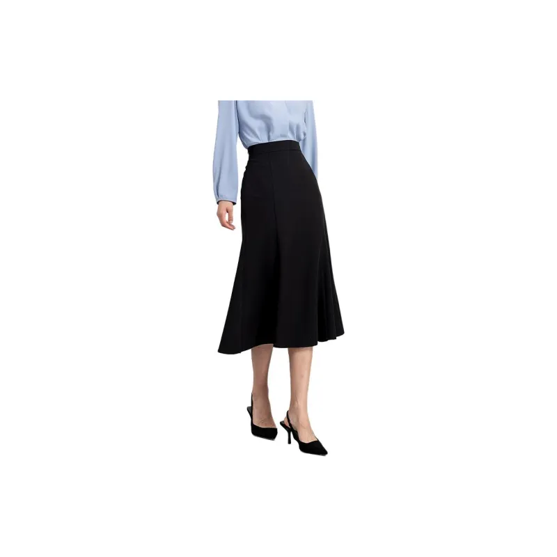 Dajia Poetry Casual Long Skirt Women's Black-1
