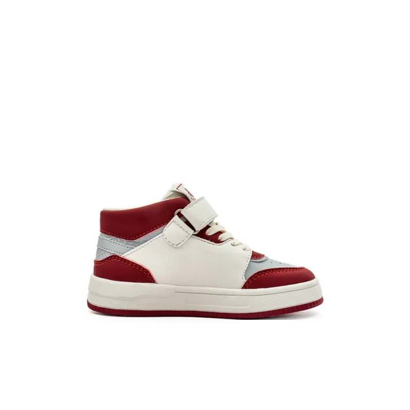 KAPPA KIDS High Top Skateboard Shoes Light Beige Red Kids'-2