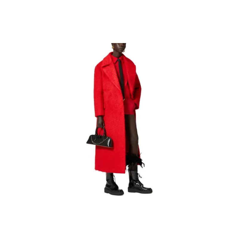 Valentino Coats Women's Red-3