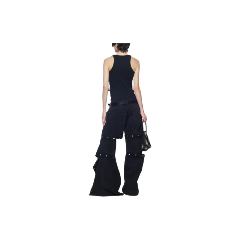 The Attico Logo Patch Ribbed Tank Top-2
