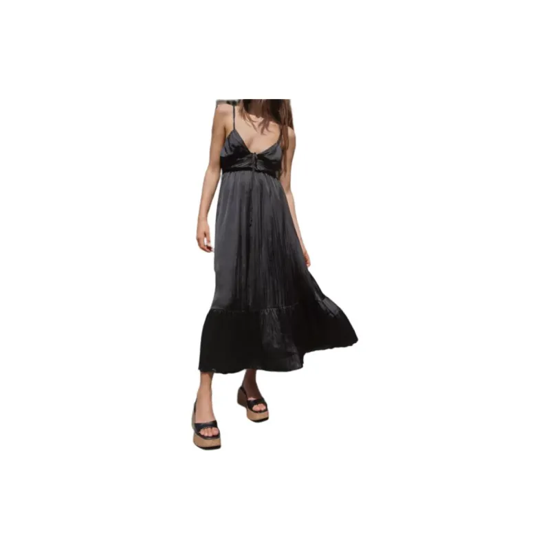 ZARA Slip Dresses Women's Black-2