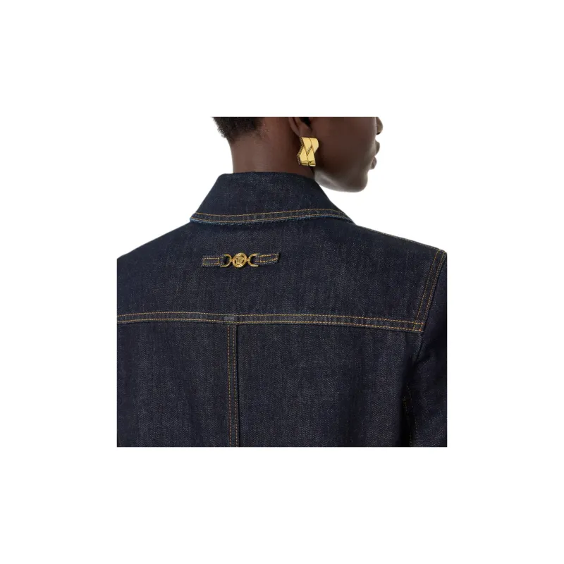 VERSACE FW24 Denim Jacket Women's Blue-4