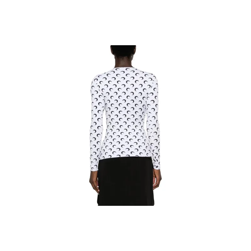 Marine Serre Crescent Moon print Top-2