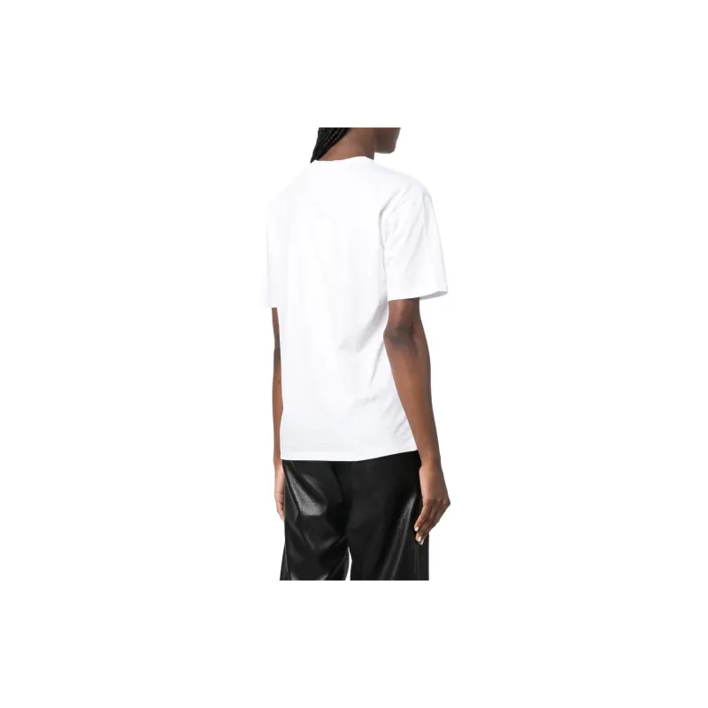 Alexander McQueen SS22 Drop Shoulder Sleeve T Shirt Women's White-2