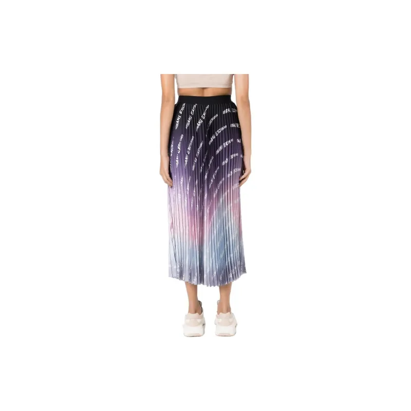 ARMANI EXCHANGEAE SS23 Casual Long Skirt Women's Purple-2