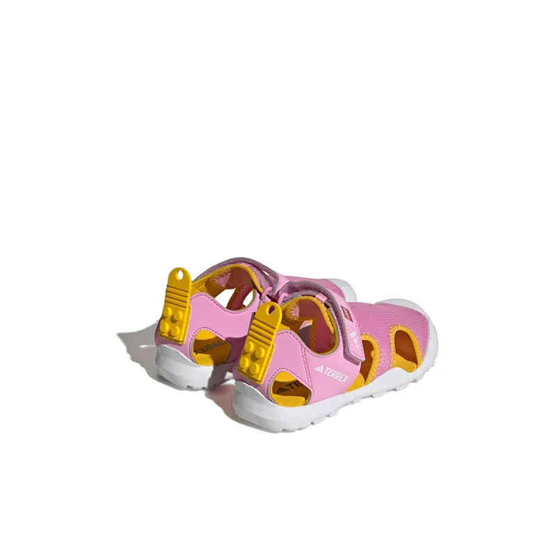 LEGO x Adidas Captain Toey Slip Resistant Children's Sandals Pink Yellow Kids'-3