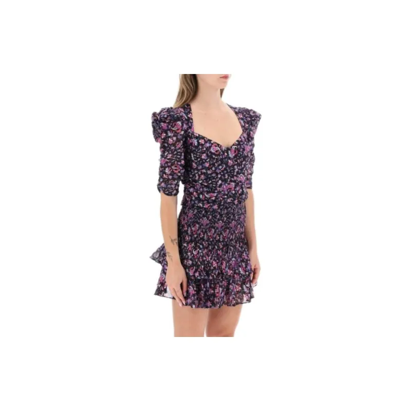 ISABEL MARANT Floral Printed Cropped Top-3