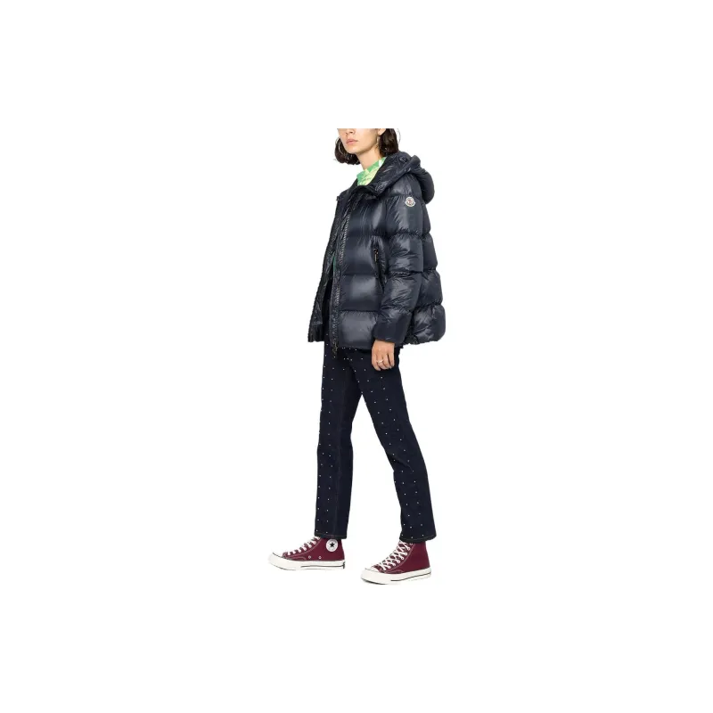 Moncler Logo Patch Hooded Puffer Jacket-3