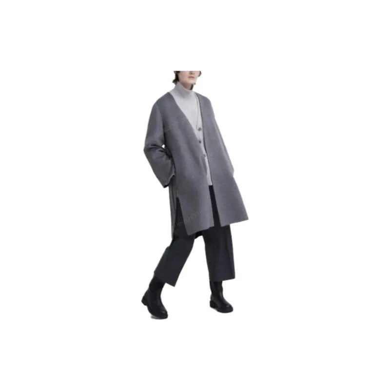 UNIQLO X Clare Waight Keller Co branded Collection Coats Women's Sky Gray-1
