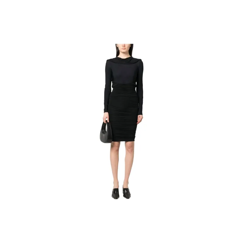 MM6 Maison Margiela Long sleeve Ruched Dress-1