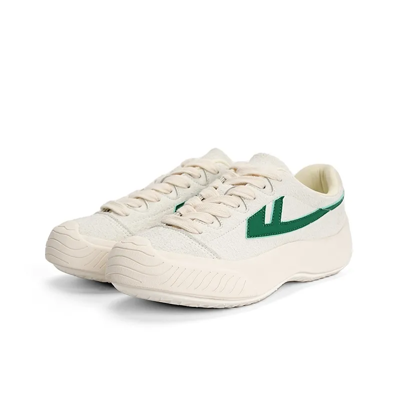 Warrior Sky Power Fashion Canvas Shoes Skateboard Shoes Unisex Ecru/Green-2