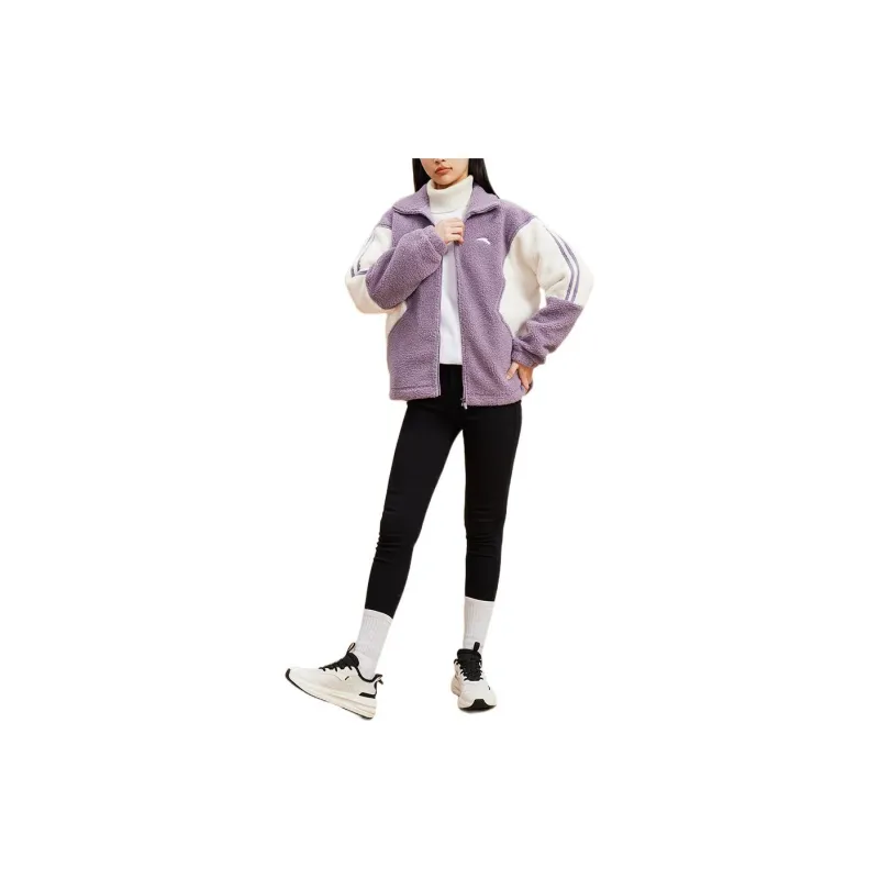 ANTA Velvet Jackets Women's Purple-1