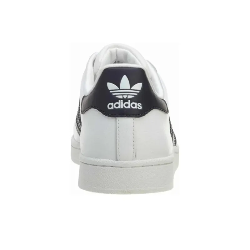 Adidas Superstar 2 J Cushioned Wear-Resistant Breathable Low-Top Kids' Skateboarding Shoes Black White Teenagers-3