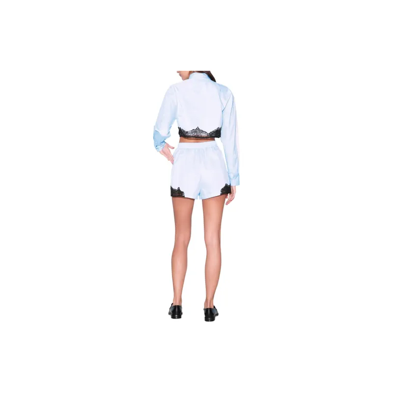 Fleur Du Mal Poplin Cropped Shirt-2