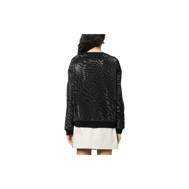 PINKO Crystal embellished Crew neck Sweatshirt-2