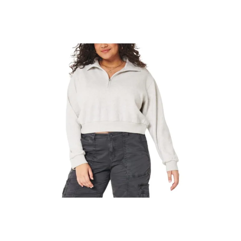 Hollister Sweatshirts Women's Light Gray-4