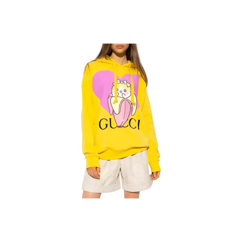 GUCCI Sweatshirt Women's Yellow-4