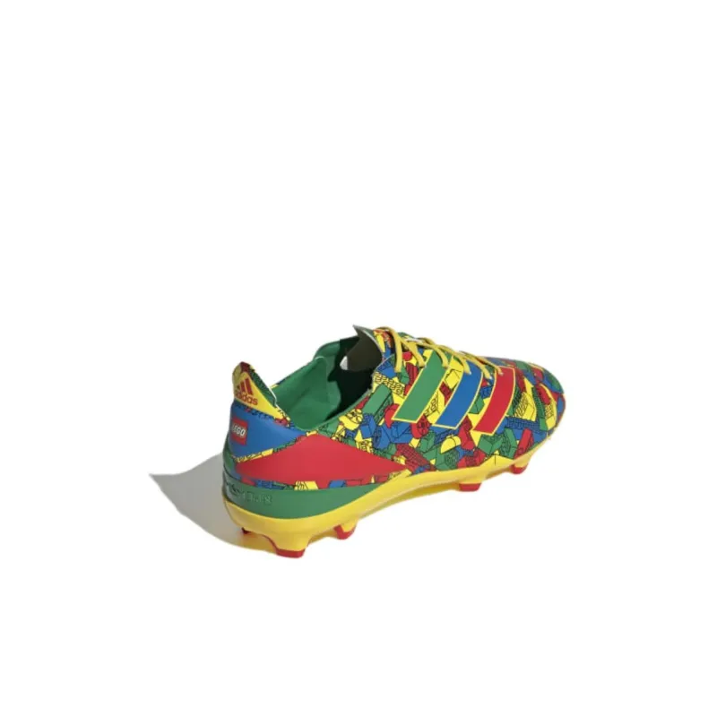 Adidas Gamemode Cushioning Wear-Resistant Low-Top Kids' Soccer Shoes Red Green Kids'-3