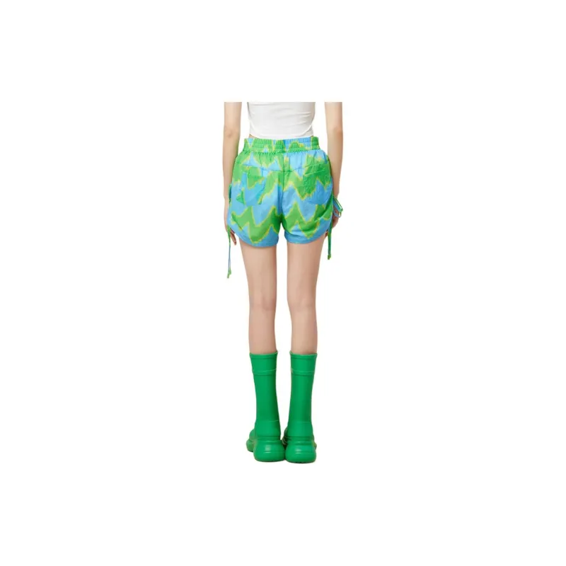 LALABOBO Casual Shorts Women's Green-2