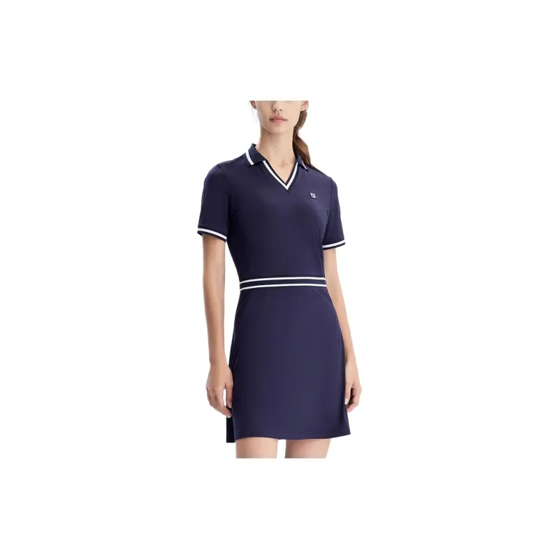 FILA Short Sleeved Dresses Women's Royal Blue-3