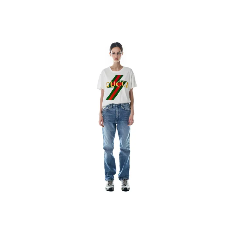GUCCI T Shirts Women's Beige-1