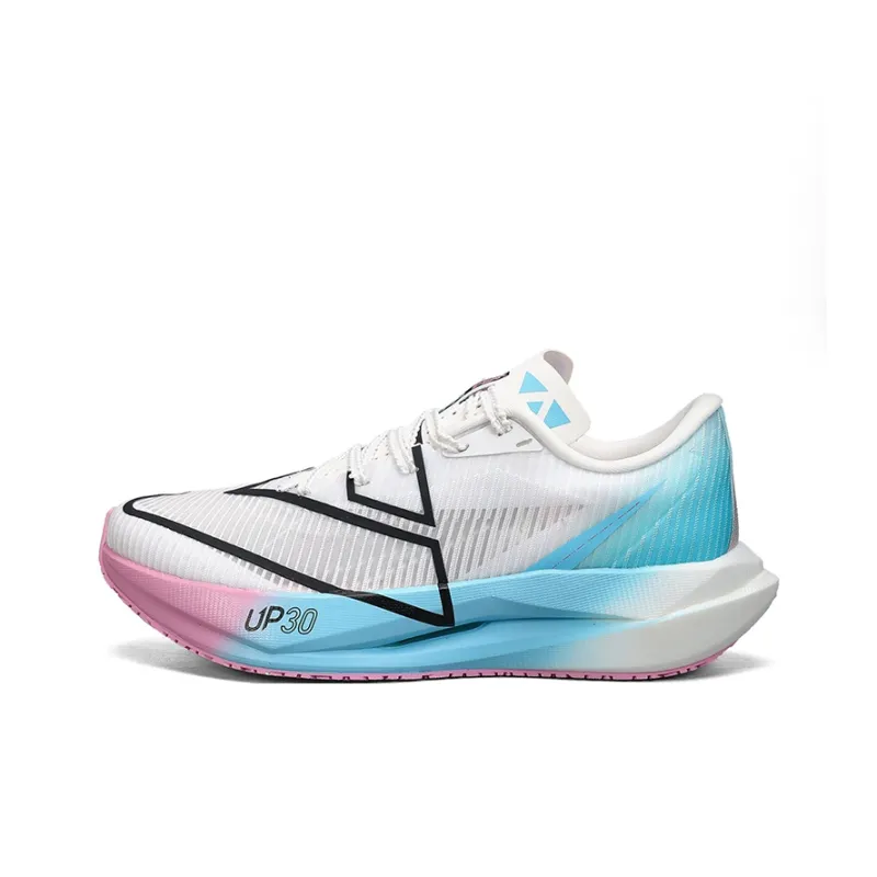 PEAK UP 30 3.0 Low Top Casual Running Shoes Men's White Purple Blue-2