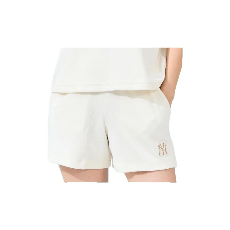 MLB Basic Terry Shorts Casual Shorts Women's White-4