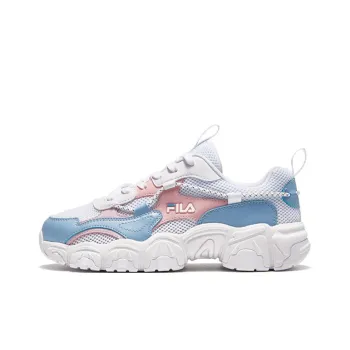 FILA KIDS Cat Paw Anti Kick Low Top Kids' Running Shoes Blue Pink Teenagers