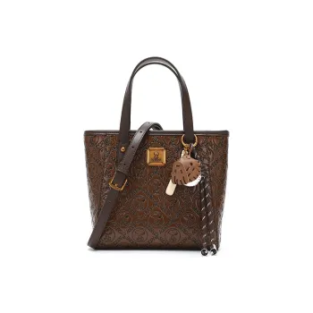 SNOOPY PU Handbag, Crossbody Bag Regular Women's Coffee