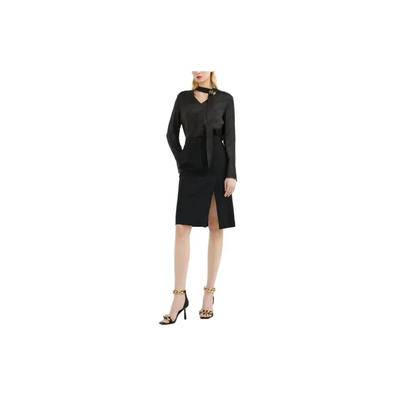 KARL LAGERFELD Casual Long Skirt Women's Black-2
