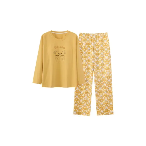 DanceBees Pajama Set Women's Apricot