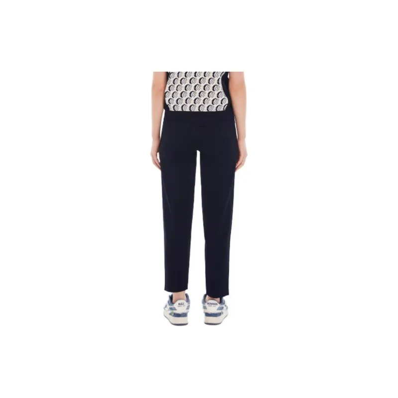 XII BASKET Casual Pants Women's Navy Blue-2
