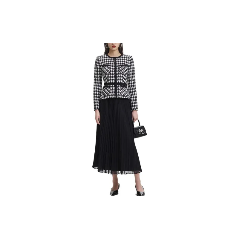 Self portrait Long Sleeved Dresses Women's Black-1