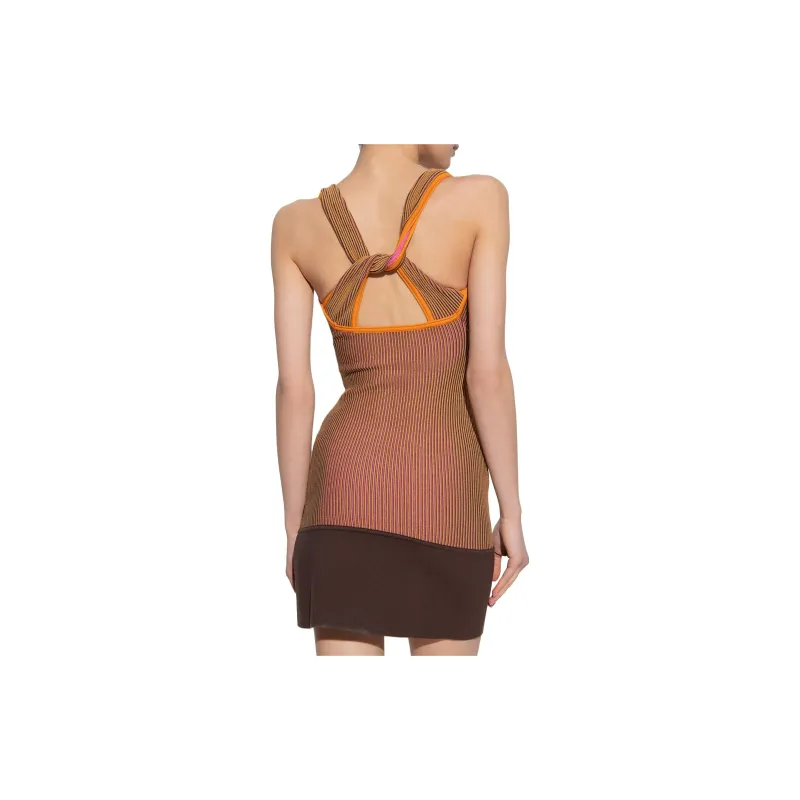 Jacquemus Sleeveless Dresses Women's Brown-2