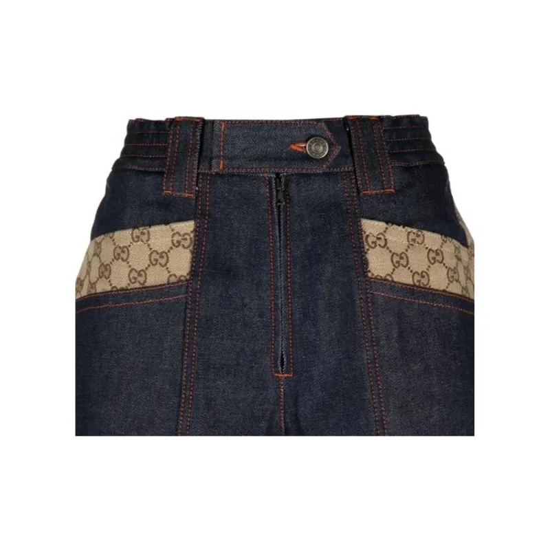 GUCCI Casual Shorts Women's Blue-4