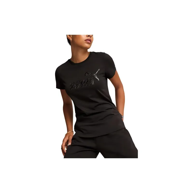 PUMA ESS+ ANIMAL T Shirt Women's Black-2