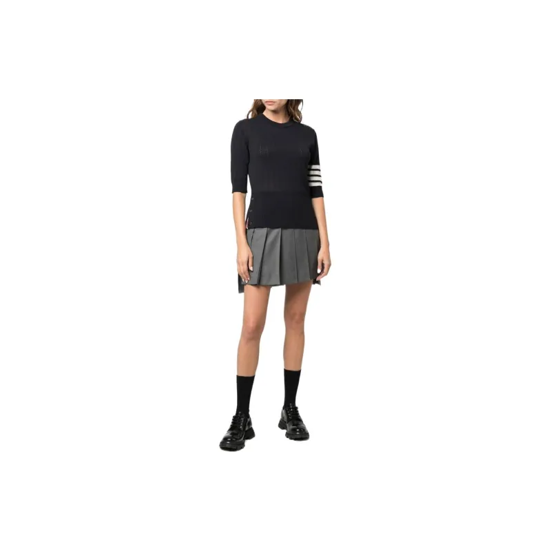 THOM BROWNE Stripe detail Knitted Top-2