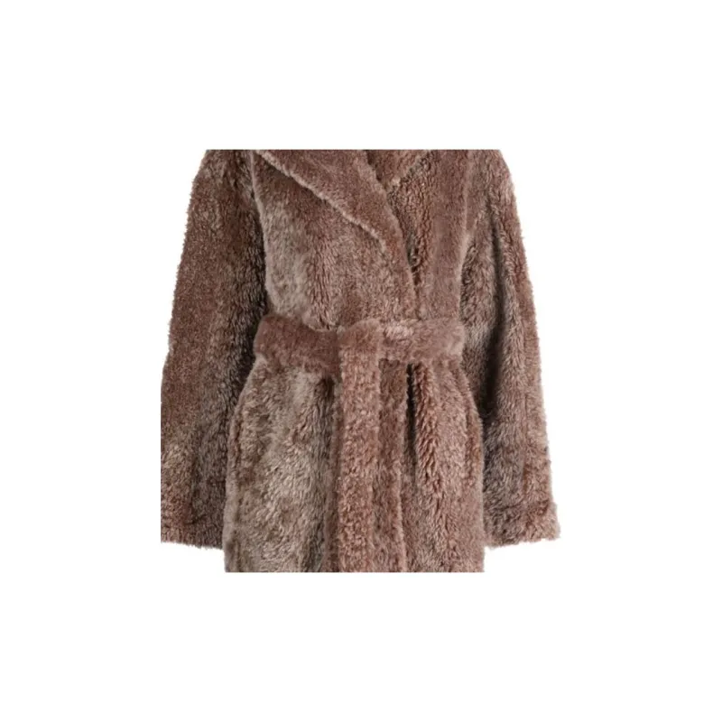 Ulla Johnson Rosetta Belted Shearling Coat-4