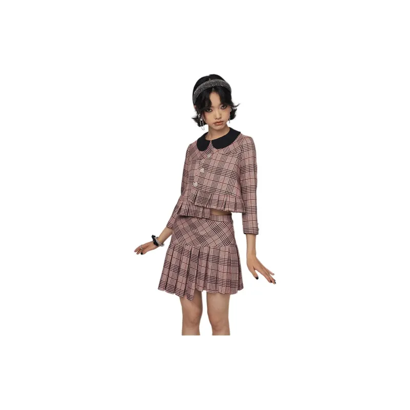 CatPunch Casual Short Skirts Women's Plaid-3