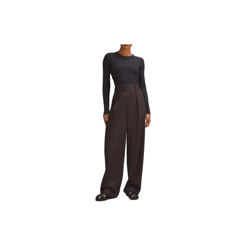 Lululemon Modal Casual Pants Women's Brown-3